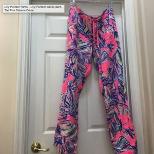 Lilly Pulitzer Galley Pants Tiki Cabana Crazed